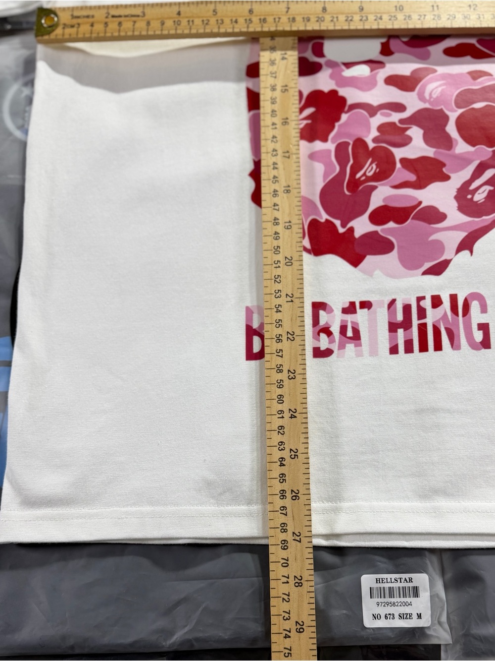 BAPE ABC Camo By Bathing Ape T-shirt ‘White’ - Picture 3 of 8